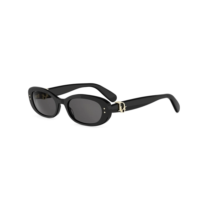 Óculos de Sol Christian Dior Dior Oblique B1I CD40272I_5201A Acetato Preto com lentes na cor Cinza 1