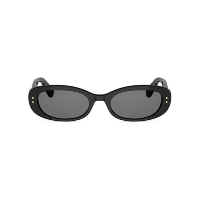 Óculos de Sol Christian Dior Dior Oblique B1I CD40272I_5201A Acetato Preto com lentes na cor Cinza 2