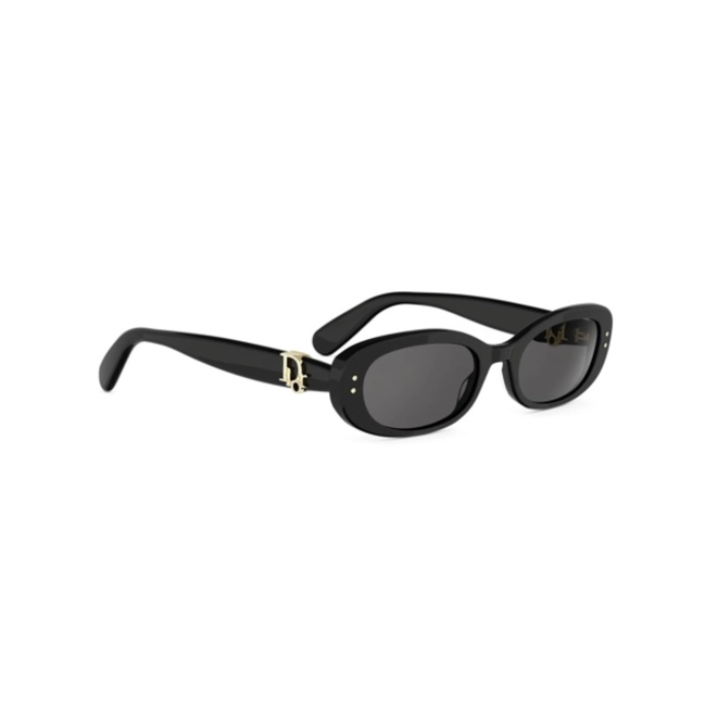 Óculos de Sol Christian Dior Dior Oblique B1I CD40272I_5201A Acetato Preto com lentes na cor Cinza 3