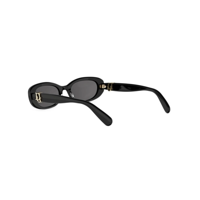 Óculos de Sol Christian Dior Dior Oblique B1I CD40272I_5201A Acetato Preto com lentes na cor Cinza 5