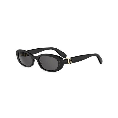Óculos de Sol Christian Dior Dior Oblique B1I CD40272I_5201A Acetato Preto com lentes na cor Cinza