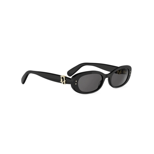 Óculos de Sol Christian Dior Dior Oblique B1I CD40272I_5201A Acetato Preto com lentes na cor Cinza