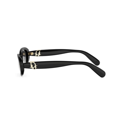 Óculos de Sol Christian Dior Dior Oblique B1I CD40272I_5201A Acetato Preto com lentes na cor Cinza