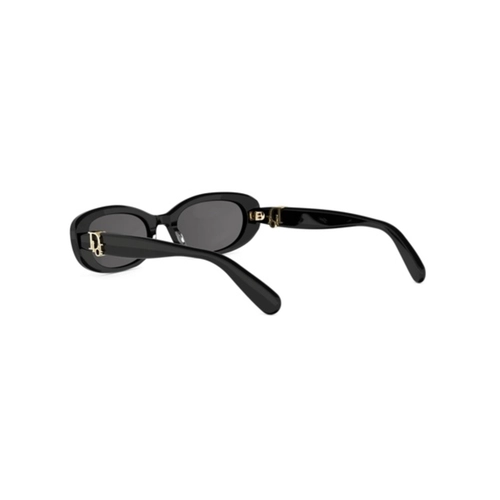 Óculos de Sol Christian Dior Dior Oblique B1I CD40272I_5201A Acetato Preto com lentes na cor Cinza