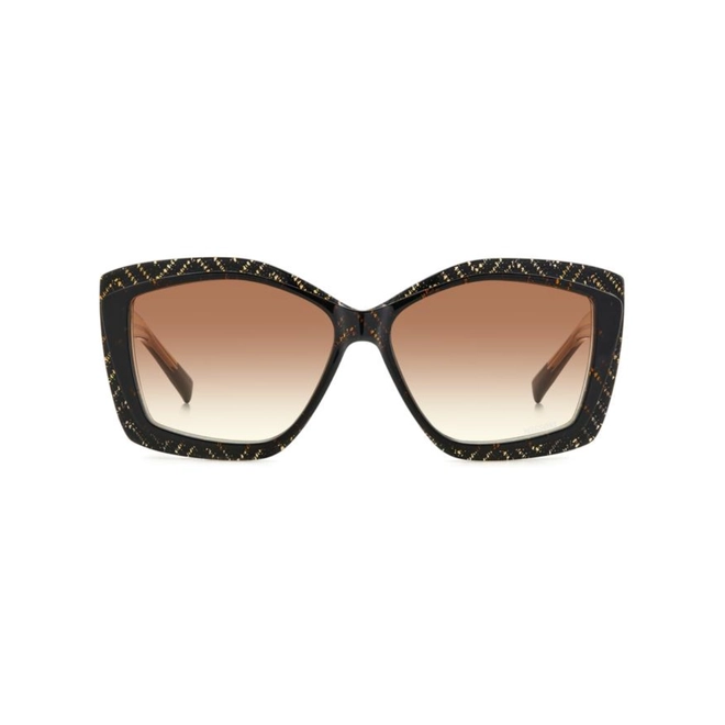 Óculos de Sol Missoni MIS 0187/G/S VH8 58HA S Acetato Preto Mesclado com lentes na cor Marrom Degradê 2