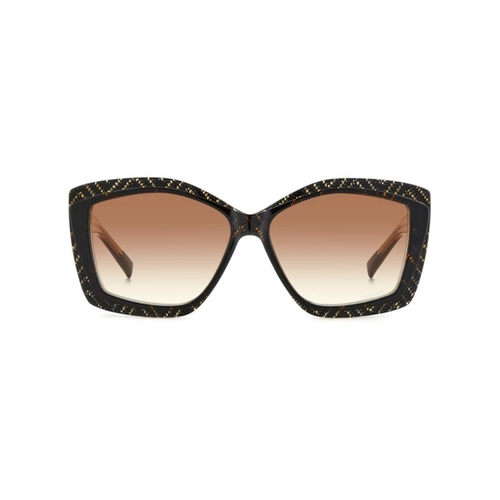 Óculos de Sol Missoni MIS 0187/G/S VH8 58HA S Acetato Preto Mesclado com lentes na cor Marrom Degradê