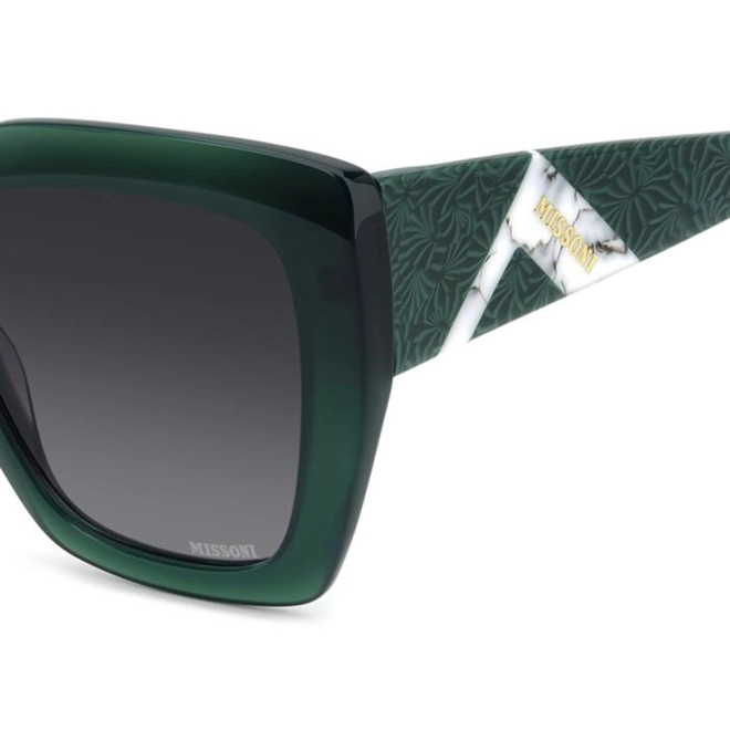 Óculos de Sol Missoni MIS 0197/S 1ED 549O S Acetato Verde com lentes na cor Cinza Degradê 4