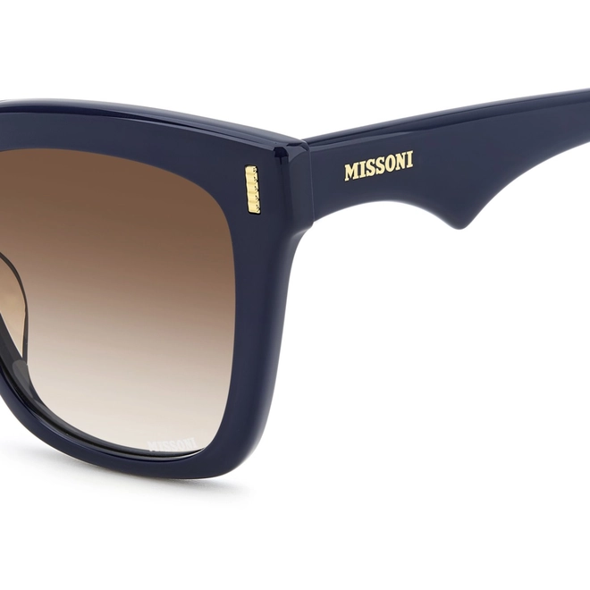 Óculos de Sol Missoni MIS 0206/G/S PJP 53HA Acetato Azul com lentes na cor Marrom Degradê 3