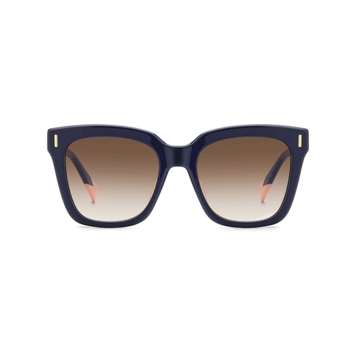 Óculos de Sol Missoni MIS 0206/G/S PJP 53HA Acetato Azul com lentes na cor Marrom Degradê