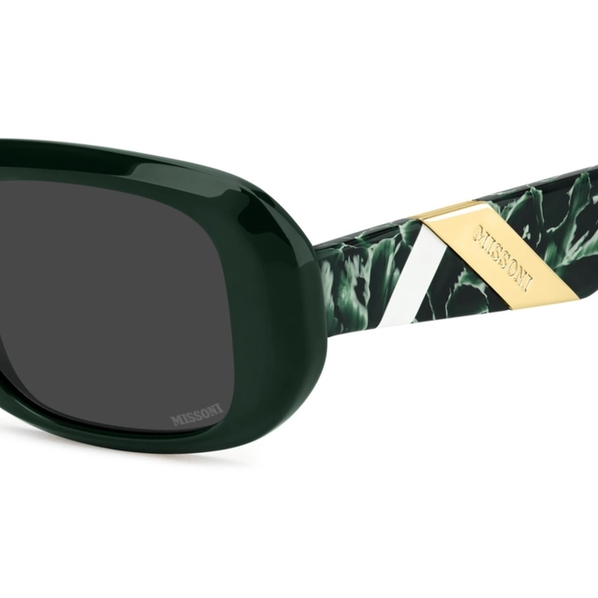 Óculos de Sol Missoni MIS 0220/S 1ED 52IR S Acetato Verde com lentes na cor Cinza 5
