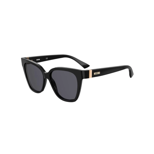 Óculos de Sol Moschino MOS066/S 807 55IR S Acetato Preto com lentes na cor Cinza