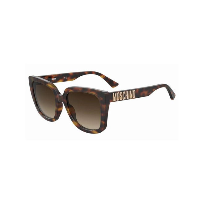 Óculos de Sol Moschino MOS146/S 05L 55HA S Acetato Marrom Mesclado com lentes na cor Marrom Degradê 1