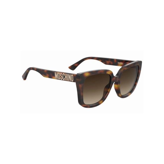 Óculos de Sol Moschino MOS146/S 05L 55HA S Acetato Marrom Mesclado com lentes na cor Marrom Degradê 3