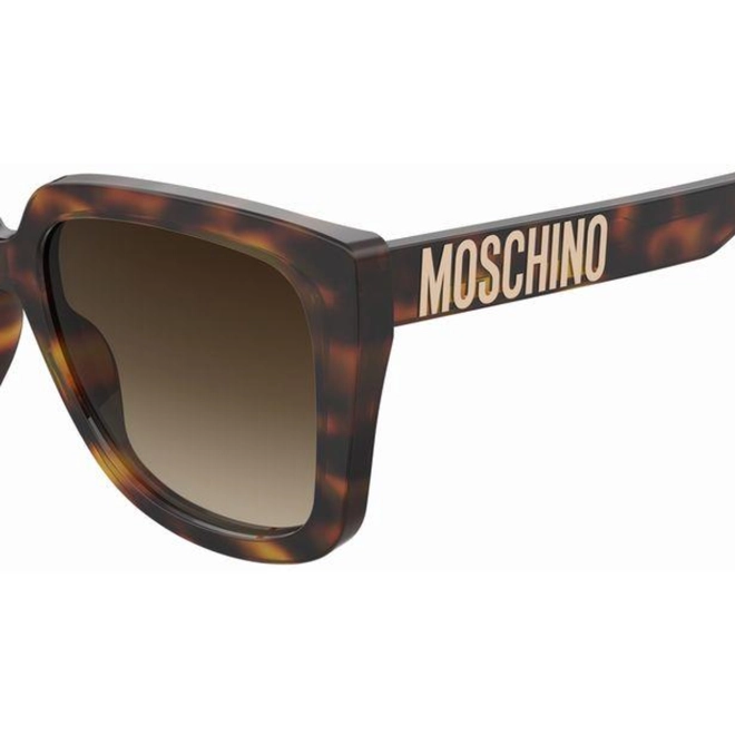 Óculos de Sol Moschino MOS146/S 05L 55HA S Acetato Marrom Mesclado com lentes na cor Marrom Degradê 4