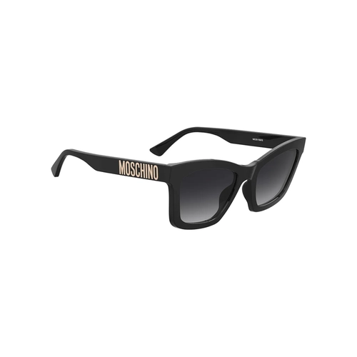 Óculos de Sol Moschino MOS156/S 807 549O S Acetato Preto com lentes na cor Cinza Degradê