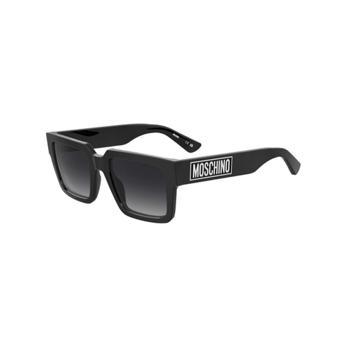 Óculos de Sol Moschino MOS175/S 807 559O S Acetato Preto com lentes na cor Cinza Degradê