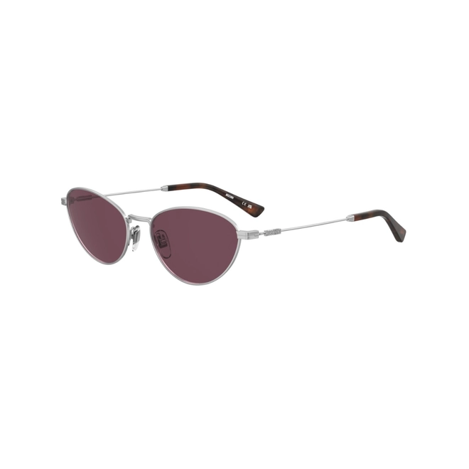 Óculos de Sol Moschino MOS177/S 010 57UR S Metal Prateado com lentes na cor Violeta 1