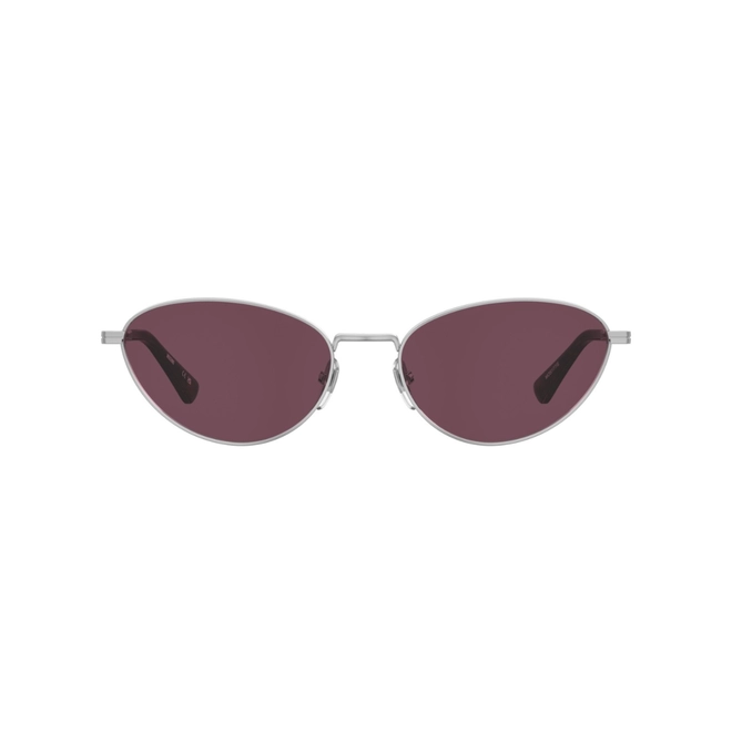 Óculos de Sol Moschino MOS177/S 010 57UR S Metal Prateado com lentes na cor Violeta 2
