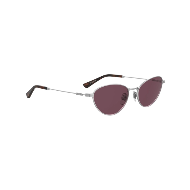 Óculos de Sol Moschino MOS177/S 010 57UR S Metal Prateado com lentes na cor Violeta 3