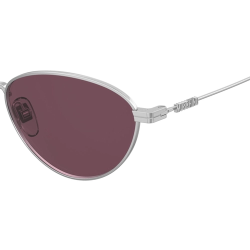 Óculos de Sol Moschino MOS177/S 010 57UR S Metal Prateado com lentes na cor Violeta