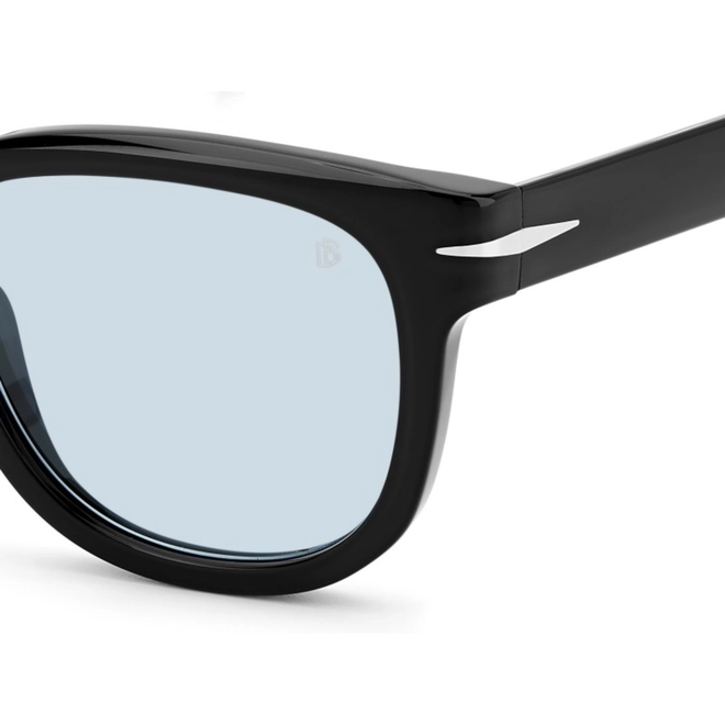 Óculos de Sol David Beckham DB 7092/S 7C5 51QZ S Acetato Preto com lentes na cor Azul Fotocromático 4