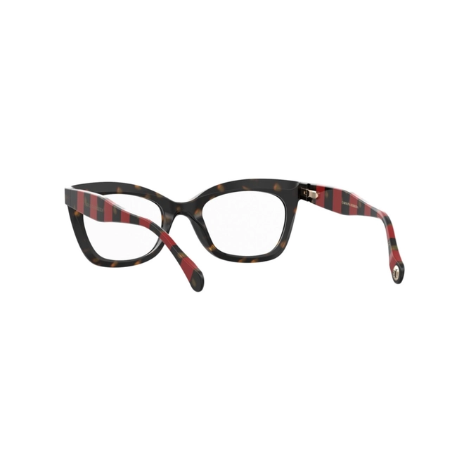 Óculos de Grau Carolina Herrera HER 0089 O63 5020 R Acetato Marrom Mesclado e Vermelho 5