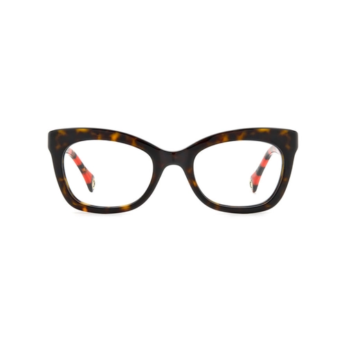 Óculos de Grau Carolina Herrera HER 0089 O63 5020 R Acetato Marrom Mesclado e Vermelho