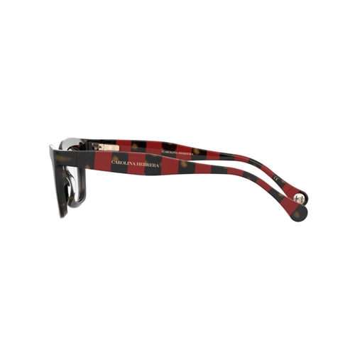 Óculos de Grau Carolina Herrera HER 0089 O63 5020 R Acetato Marrom Mesclado e Vermelho