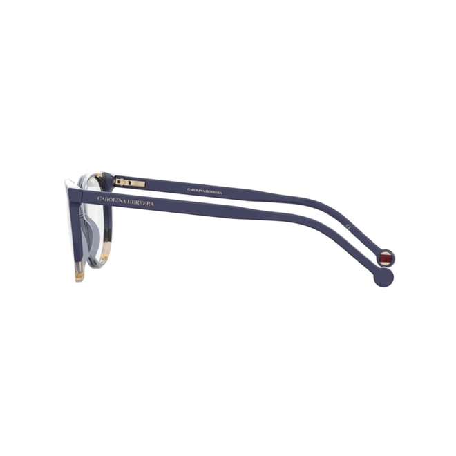 Óculos de Grau Carolina Herrera CH 0064 RTC 5516 R Acetato Azul Mesclado 4