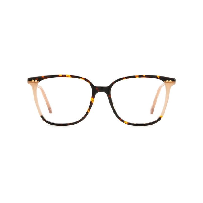 Óculos de Grau Carolina Herrera HER 0165 XLT 5316 R Acetato Bege com Marrom Mesclado 2