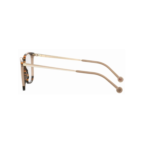 Óculos de Grau Carolina Herrera HER 0165 XLT 5316 R Acetato Bege com Marrom Mesclado