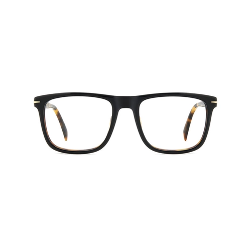 Óculos de Grau David Beckham DB 7115 WR7 5419 R Acetato Preto e Marrom Mesclado