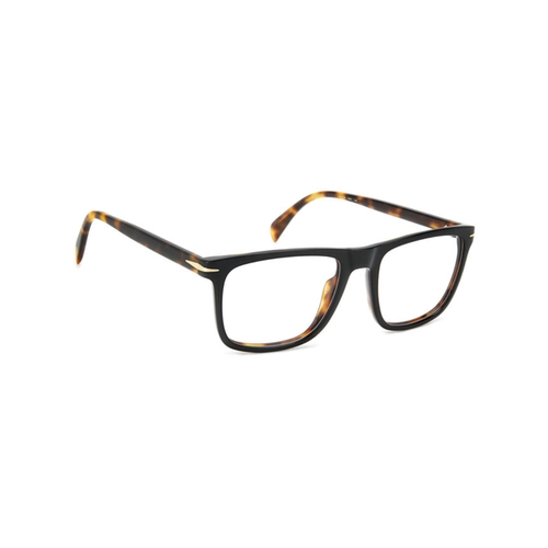 Óculos de Grau David Beckham DB 7115 WR7 5419 R Acetato Preto e Marrom Mesclado