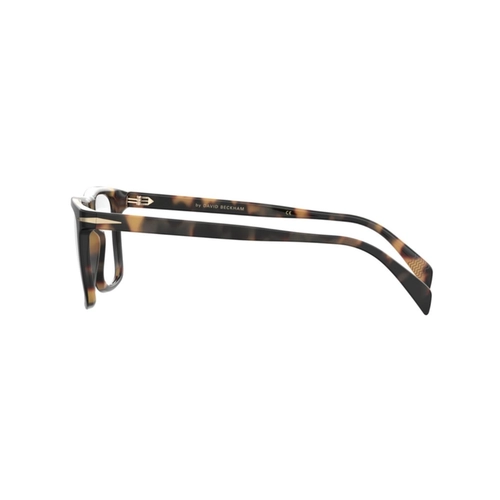 Óculos de Grau David Beckham DB 7115 WR7 5419 R Acetato Preto e Marrom Mesclado