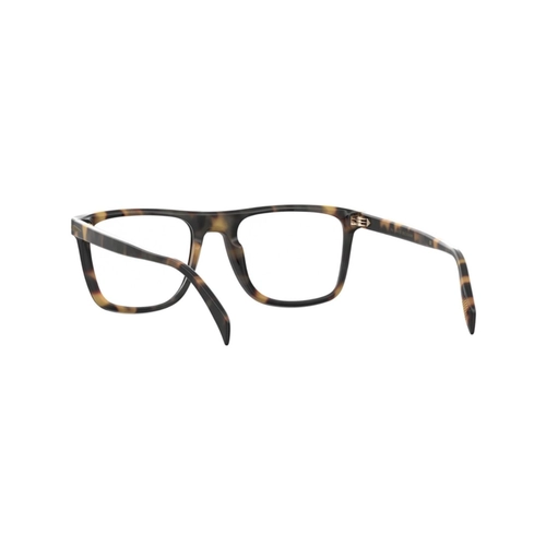 Óculos de Grau David Beckham DB 7115 WR7 5419 R Acetato Preto e Marrom Mesclado