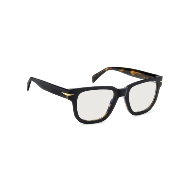 Óculos de Grau David Beckham DB 7130 WR7 5020 R Acetato Preto Mesclado 3