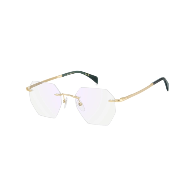 Óculos de Grau David Beckham DB 1189 AOZ 4919 R Metal Dourado 1