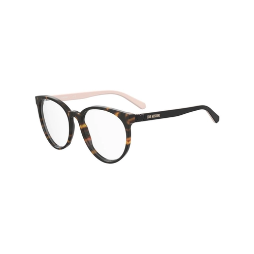 Óculos de Grau Love Moschino MOL582 086 5517 R Acetato Marrom Mesclado