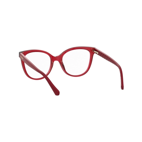 Óculos de Grau Love Moschino MOL635 C9A 5219 R Acetato Vermelho Transparente