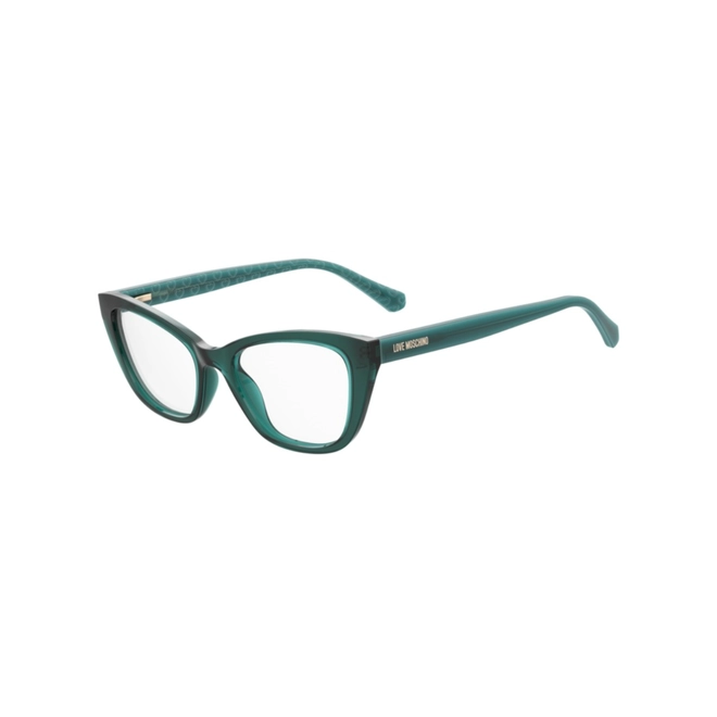 Óculos de Grau Love Moschino MOL636 1ED 5218 R Acetato Verde Turquesa Transparente 1