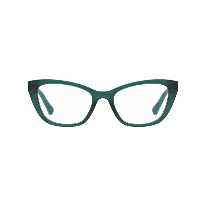 Óculos de Grau Love Moschino MOL636 1ED 5218 R Acetato Verde Turquesa Transparente 2