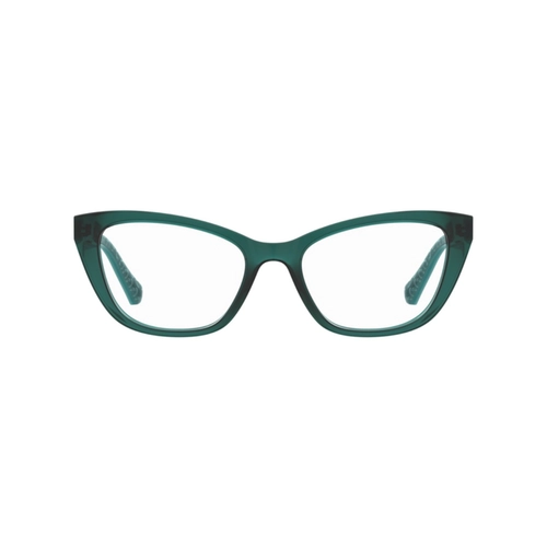Óculos de Grau Love Moschino MOL636 1ED 5218 R Acetato Verde Turquesa Transparente