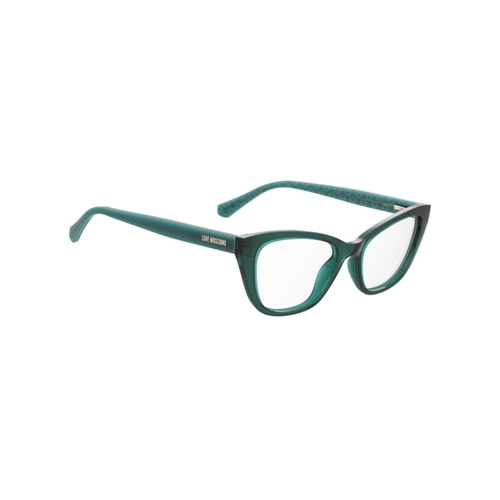 Óculos de Grau Love Moschino MOL636 1ED 5218 R Acetato Verde Turquesa Transparente