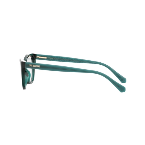 Óculos de Grau Love Moschino MOL636 1ED 5218 R Acetato Verde Turquesa Transparente