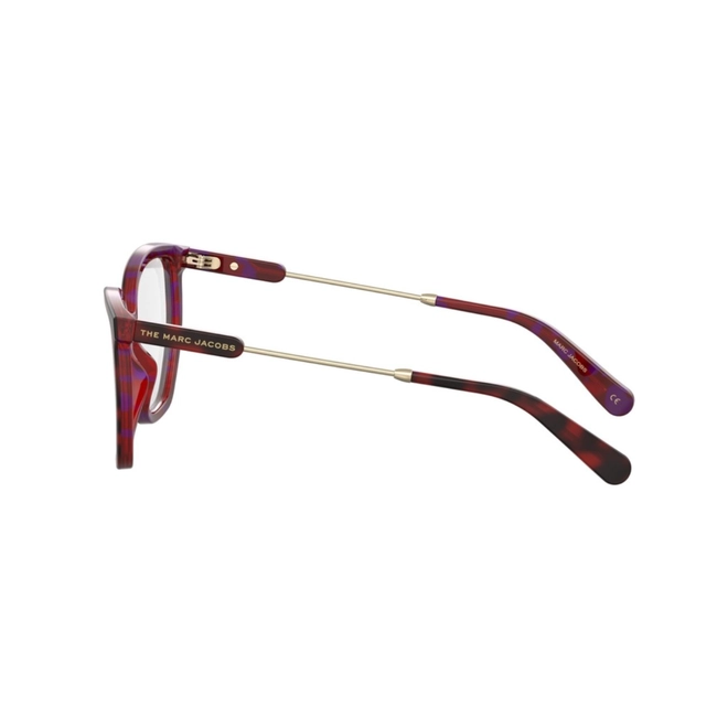Óculos de Grau Marc Jacobs MARC 596 HK3 5418 R Acetato Vermelho Mesclado 4