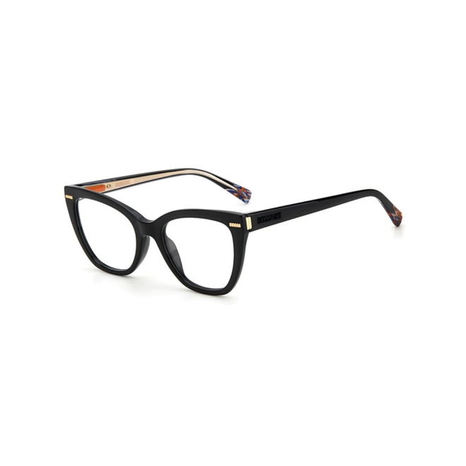 Óculos de Grau Missoni MIS 0072 807 5219 R Acetato Preto 1