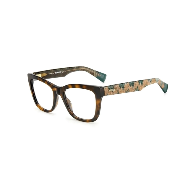 Óculos de Grau Missoni MIS 0081 086 5319 R Acetato Marrom Mesclado 1