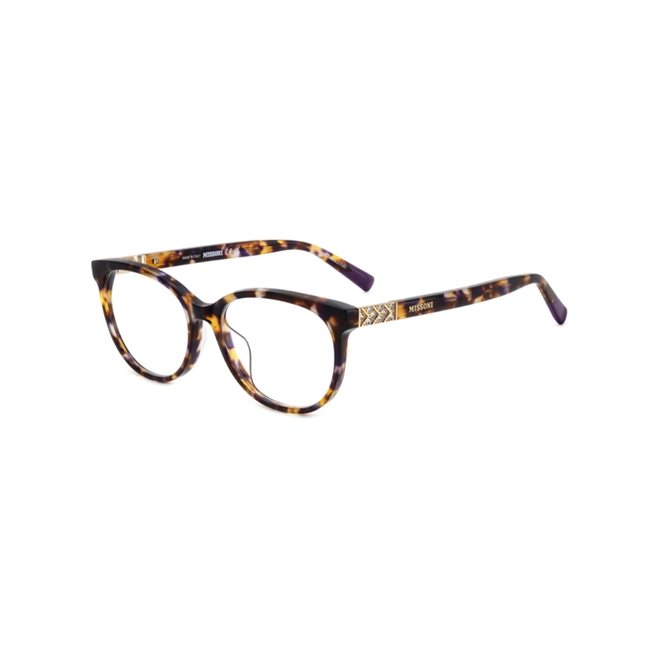 Óculos de Grau Missoni MIS 0212/G AY0 5316 R Acetato Violeta e Marrom Mesclado 1