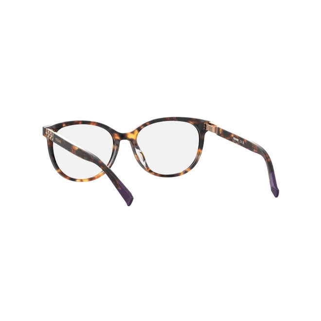 Óculos de Grau Missoni MIS 0212/G AY0 5316 R Acetato Violeta e Marrom Mesclado 5