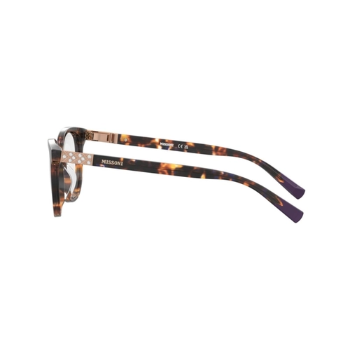 Óculos de Grau Missoni MIS 0212/G AY0 5316 R Acetato Violeta e Marrom Mesclado